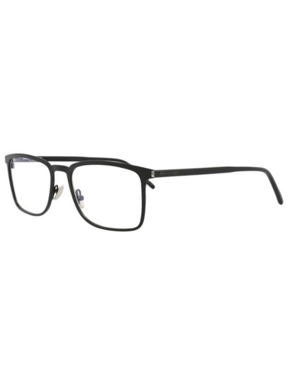 New Saint Laurent Mens Square/Rectangle Black Black Transparent Fashion Designer